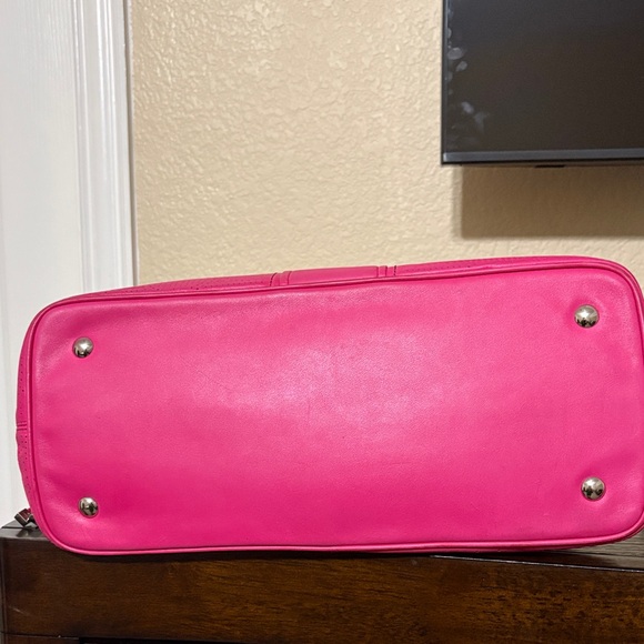COACH Perforated Leather Drawstring Tote - Hot Pink | 2013 - Picture 8 of 13